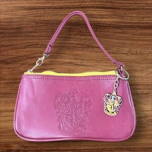 Harry Potter Gryffindor Crest Small‎ Wristlet Purse Bag Charm Yellow Lined
